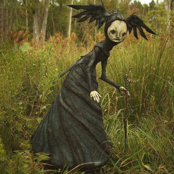 Spooky Witch Figurines Halloween Decorations - Halri