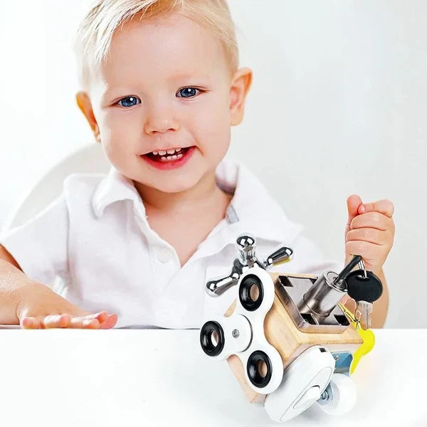 Educational Wooden Sensory Play Cube Toy