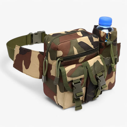 Insulated Water Bottle Pouch - Heavy Duty Outdoor Sling Bag - Halri