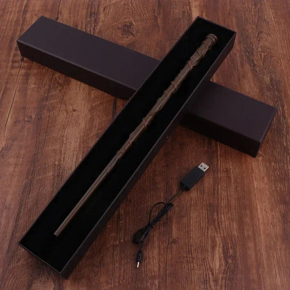 Glowing Fire Wand with Flame Effect