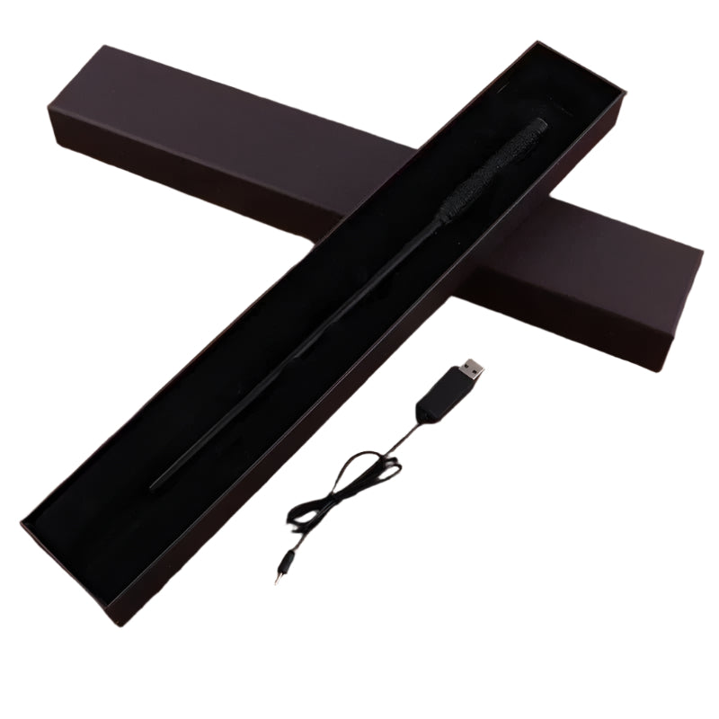 Glowing Fire Wand with Flame Effect