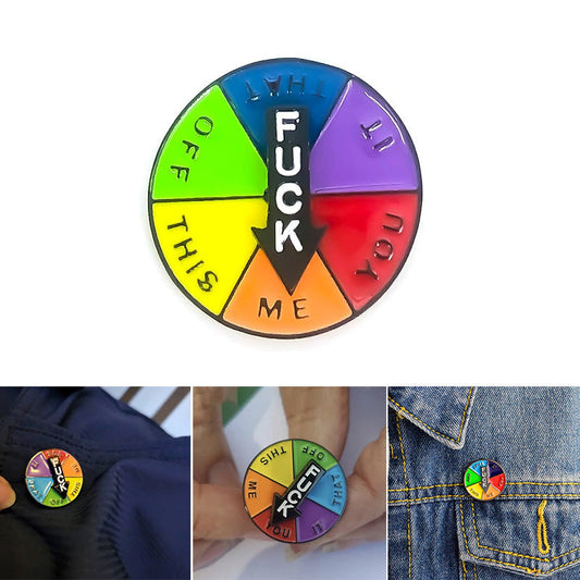 Quirky Spinning Name Badge - Halri