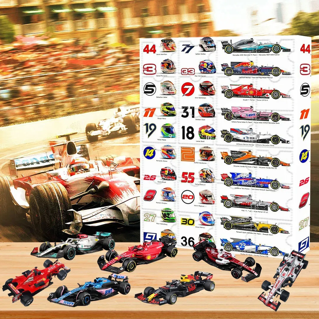 Fast Car Racing Countdown Calendar Gift Set - Halri