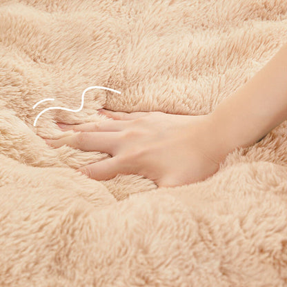 Soft Plush Dog Bed with Comfort Pillow