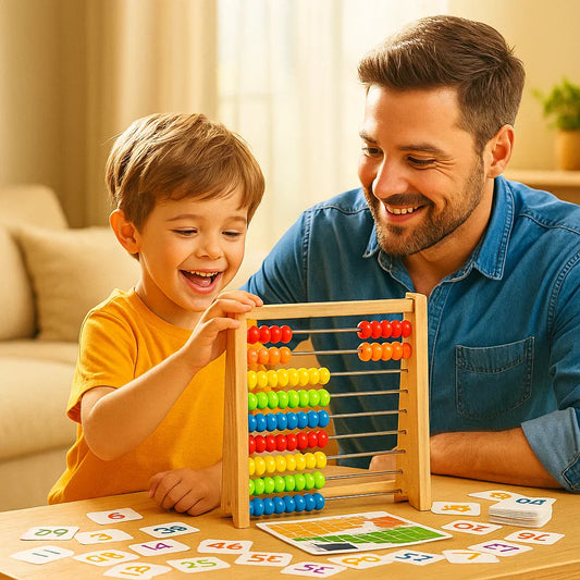 Wooden Math Counting Board for Kids Learning - Halri