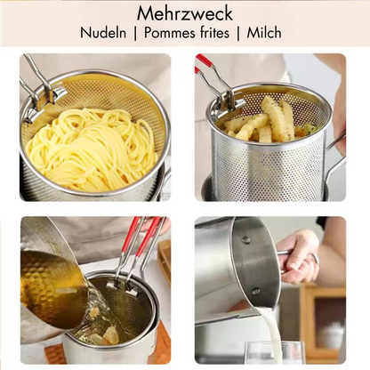 Efficient Space-Saving Deep Fryer Cooking Set