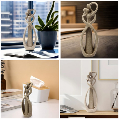Lovely Modern Art Couple Figurine