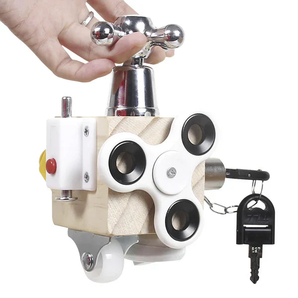 Educational Wooden Sensory Play Cube Toy - Halri