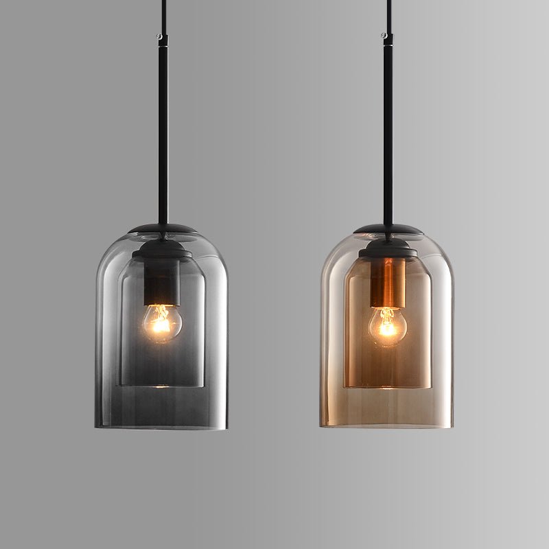 Clear Glass Drop Pendant Light – Sleek E27 Ceiling Fixture - Halri