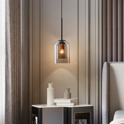 Clear Glass Drop Pendant Light – Sleek E27 Ceiling Fixture