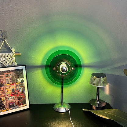 Vintage inspired lamp with LED lighting for aesthetic decor