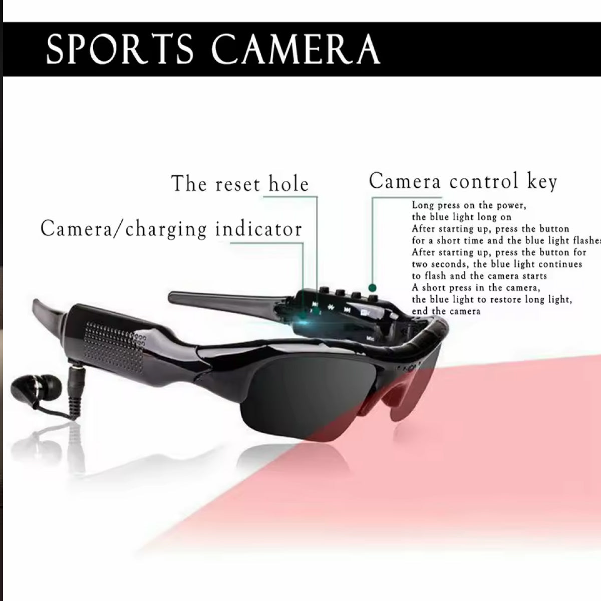 HD Video Camera Sunglasses