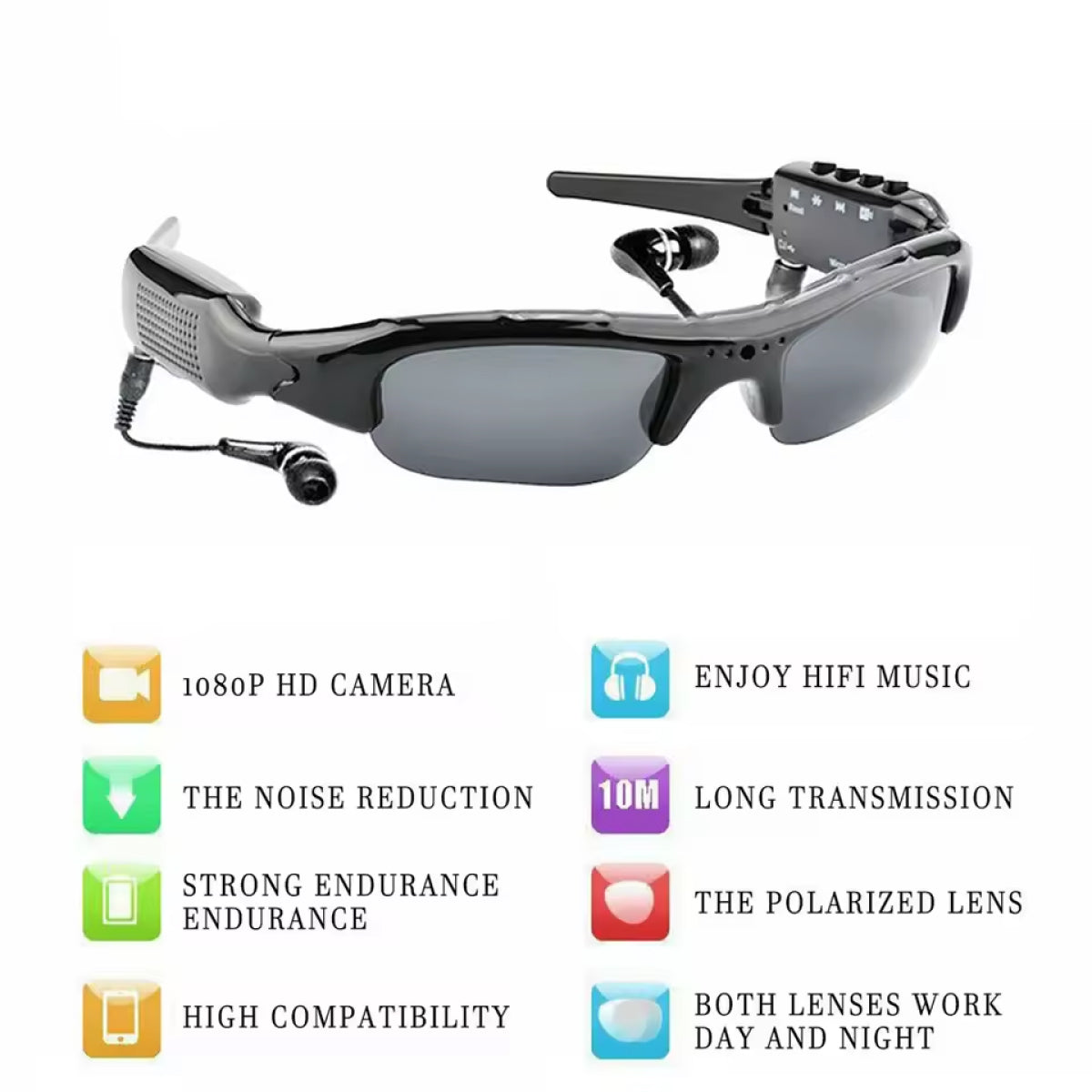 HD Video Camera Sunglasses