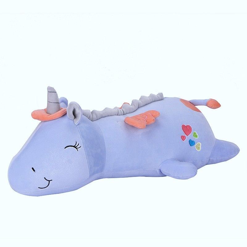 Colorful Unicorn Soft Toy with Soothing Nightlight