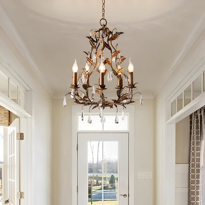 Luxury Antique Crystal Droplet Chandelier Lighting