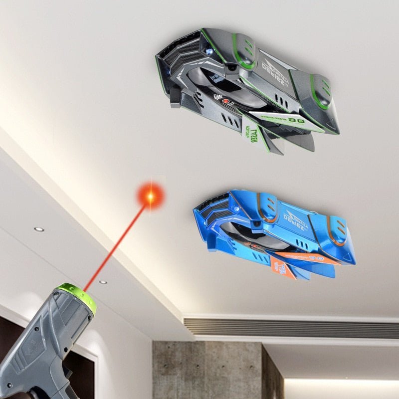 High Speed RC Wall Crawler Stunt Car with Laser Guide