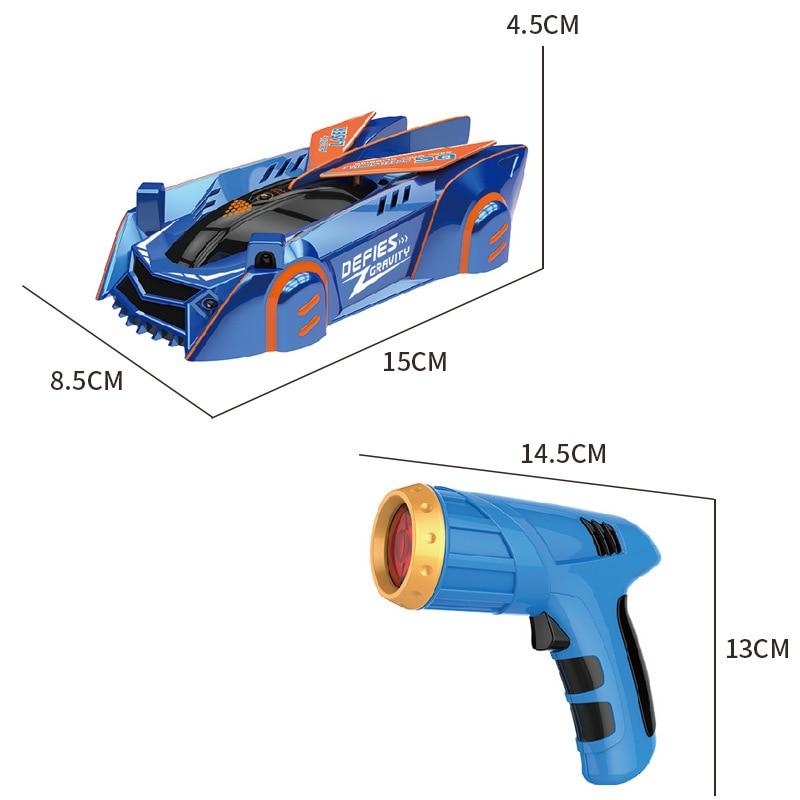 High Speed RC Wall Crawler Stunt Car with Laser Guide