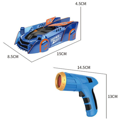 High Speed RC Wall Crawler Stunt Car with Laser Guide