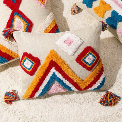 Colorful Bohemian Throw Pillow