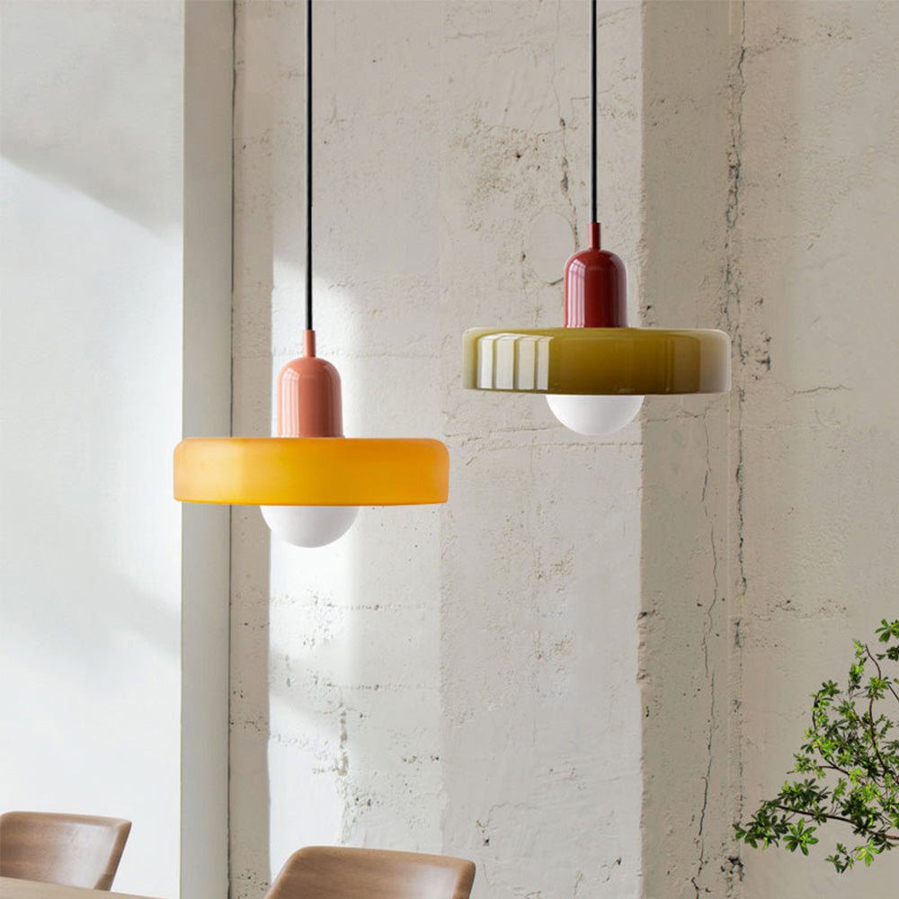 Colorful Glass Pendant Light Fixture
