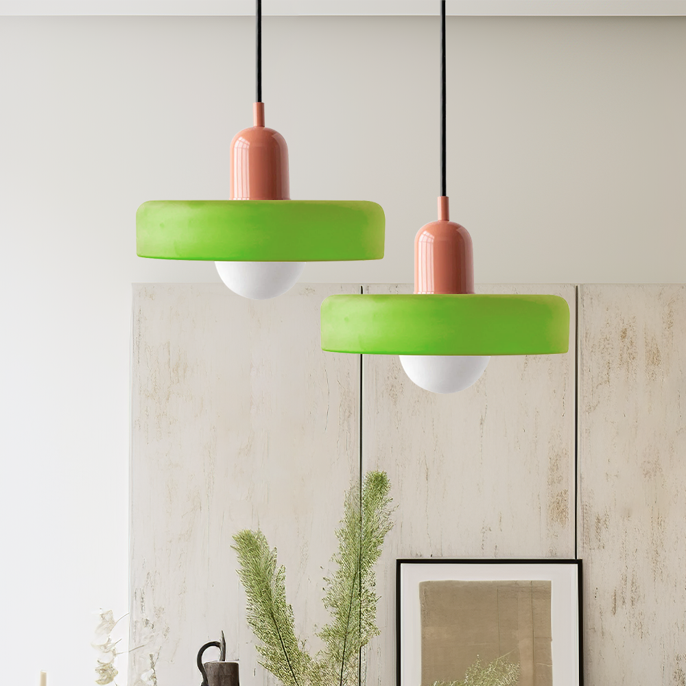 Colorful Glass Pendant Light Fixture