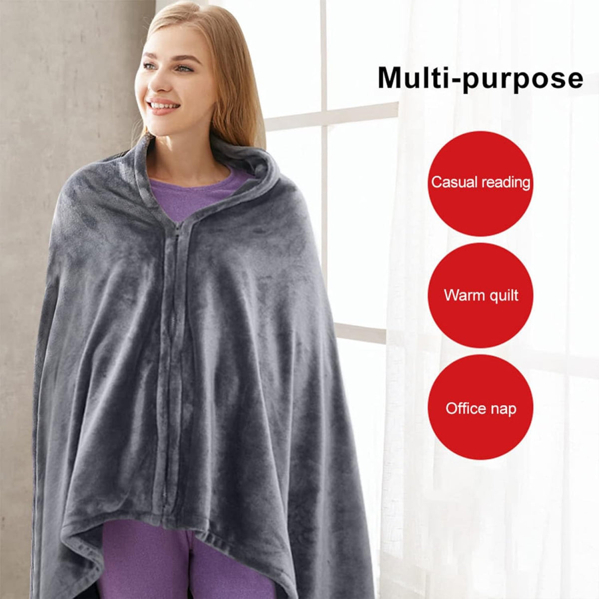 Cozy Rechargeable Heated Wrap Blanket
