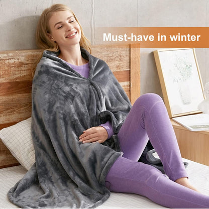 Cozy Rechargeable Heated Wrap Blanket