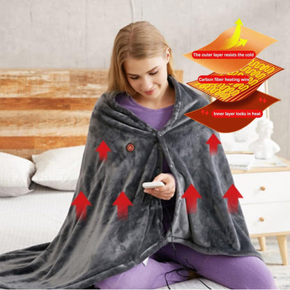 Cozy Rechargeable Heated Wrap Blanket - Halri