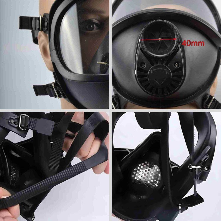 Advanced Full Face Gas Mask with Filter & Fog Proof Lens