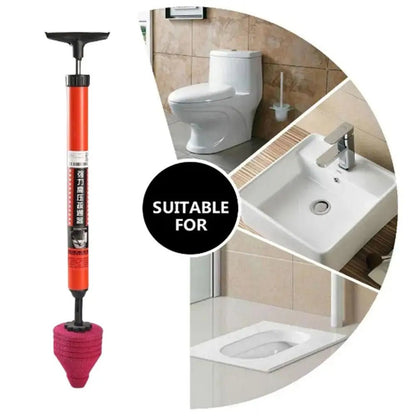 Heavy Duty Toilet Plunger with Soft Grip Handle