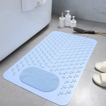 Anti-Slip Shower Mat with Built-in Foot Scrubber & Massager