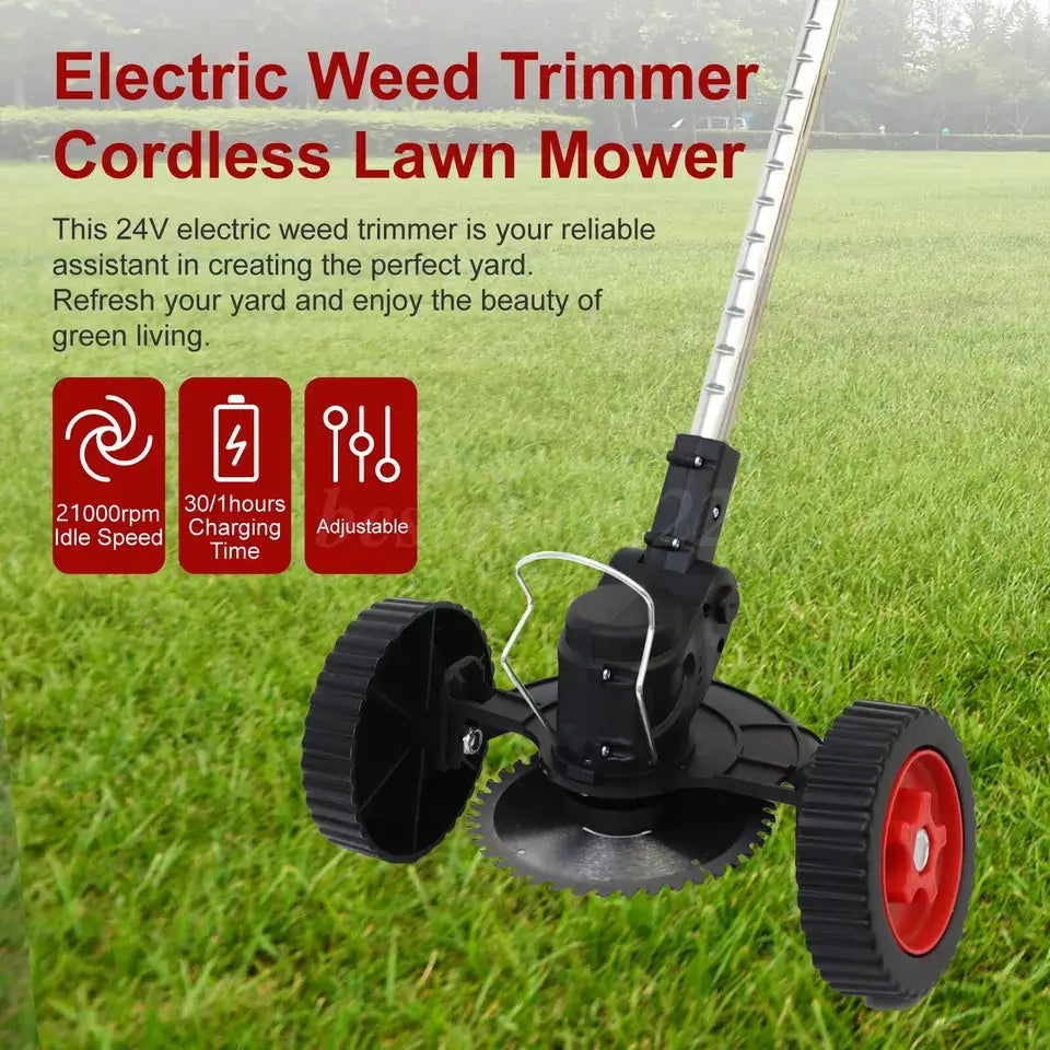 Portable 3-in-1 Electric String Trimmer with Metal Blades