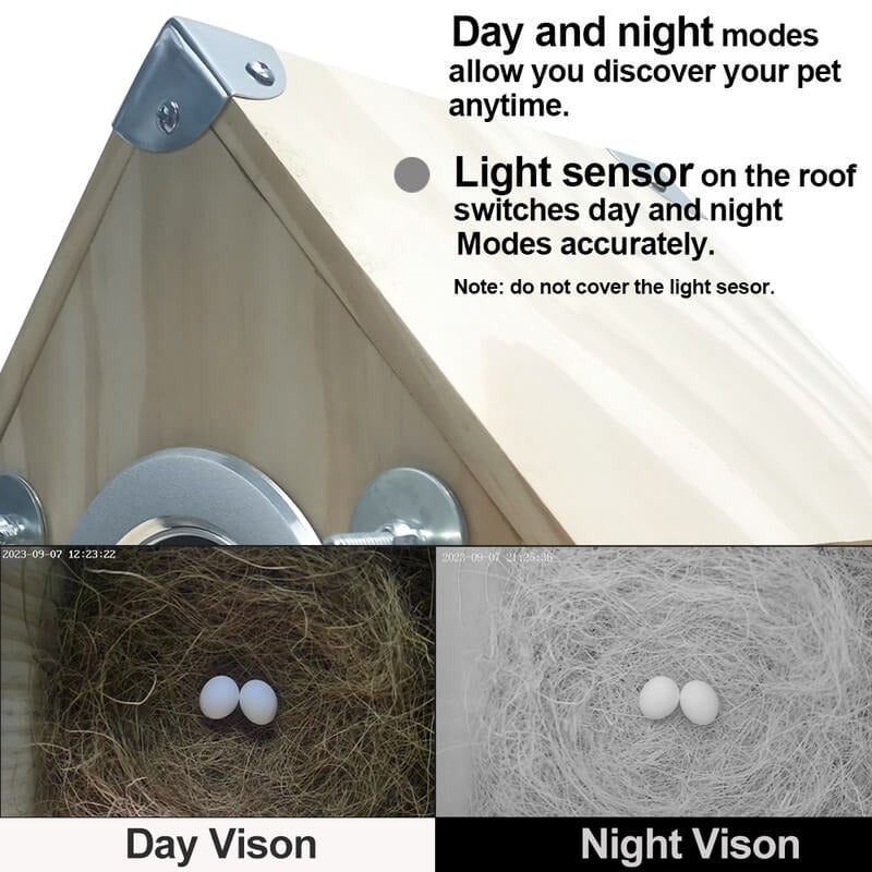 Outdoor Birdhouse Feeder Camera Kit with Live View
