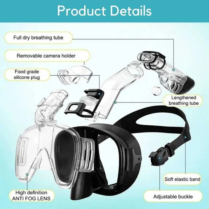 Diving Mask with Anti Fog Technology