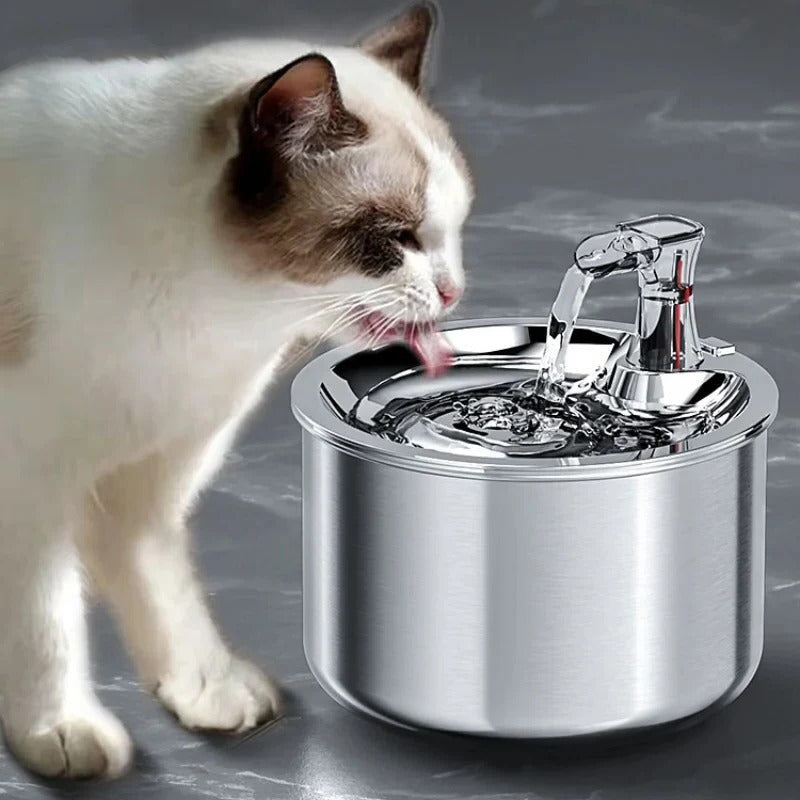 Automatic Pet Water Fountain - Stainless Steel with Filter - Halri