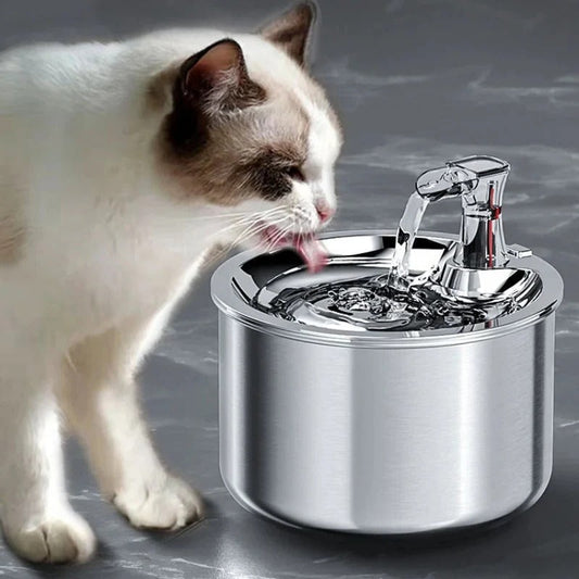 Automatic Pet Water Fountain - Stainless Steel with Filter - Halri