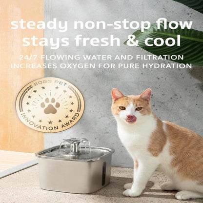 Easy Clean Pet Water Dispenser - Quiet Filtered Fountain