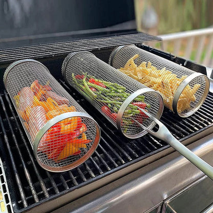 Easy Spin Grill Topper for Veggies and Meat