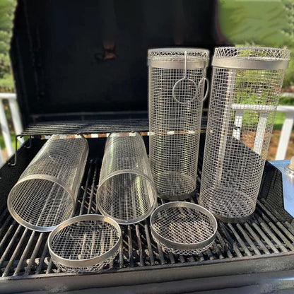 Easy Spin Grill Topper for Veggies and Meat