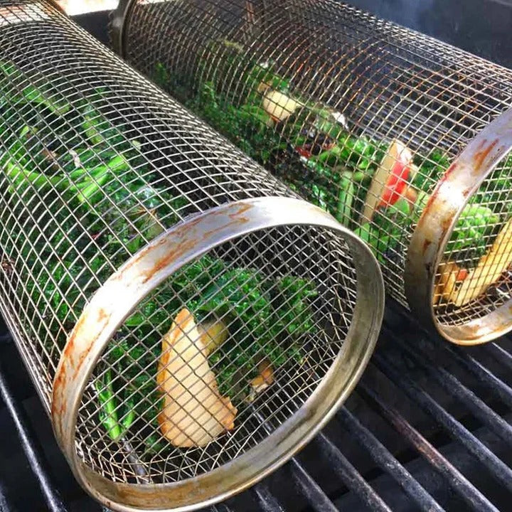 Easy Spin Grill Topper for Veggies and Meat - Halri