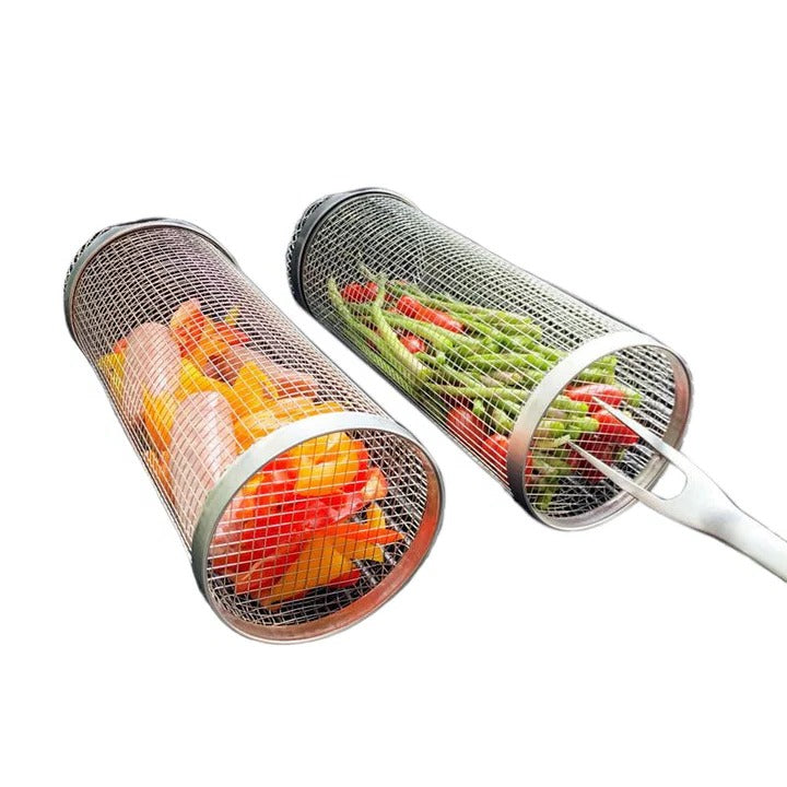 Easy Spin Grill Topper for Veggies and Meat