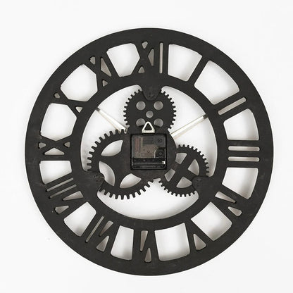 Rustic Large Round Wall Clock