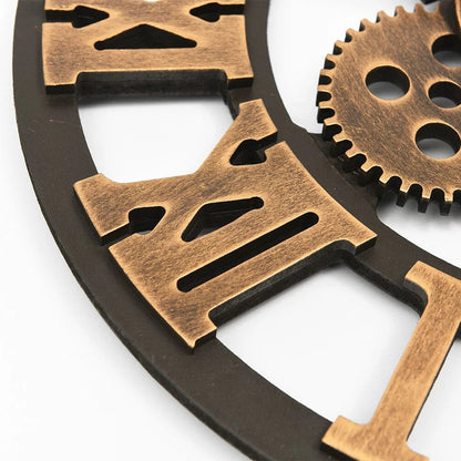 Rustic Large Round Wall Clock