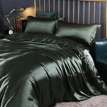 Soft Luxe Bedding Set with Pillowcases and Fitted Sheet