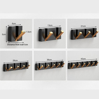 Space Saving Folding Wall Hook Stainless Steel Modern