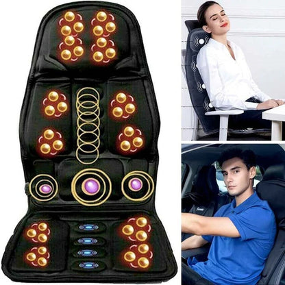 Relaxing Heated Massage Seat Cushion with 8 Settings - Halri