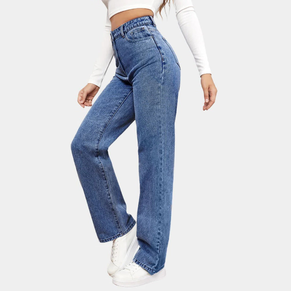 Relaxed Fit Women's Straight Jeans