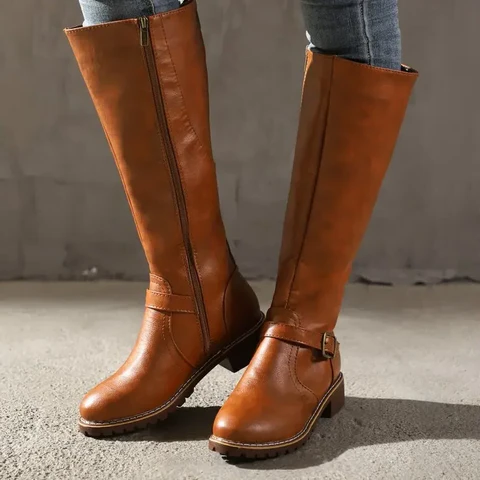 Chic Leather Ankle Boots for Women