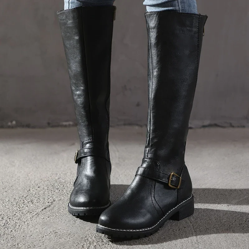 Chic Leather Ankle Boots for Women