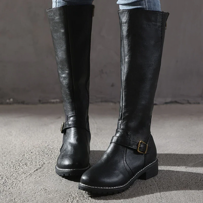 Chic Leather Ankle Boots for Women
